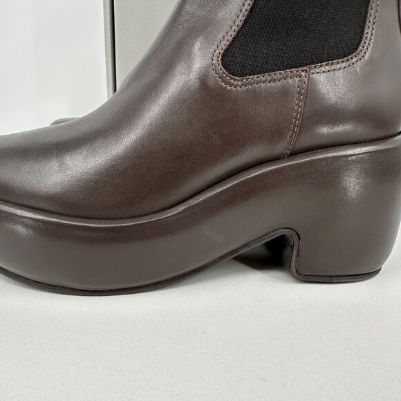 Everlane The Puffa Boot in Dark Brown size 7 Chelsea Ankle 3.25" Chunky Platform - Picture 9 of 12